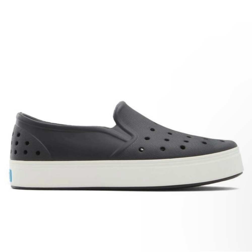 Kids Perforated Slip-On Sneakers - Black and White like crocs but better